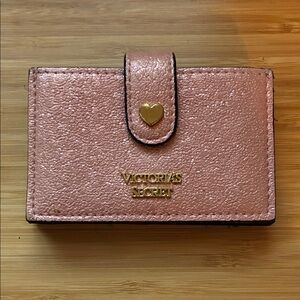 Victoria Sectet Rose-Gold Accordian Card Case